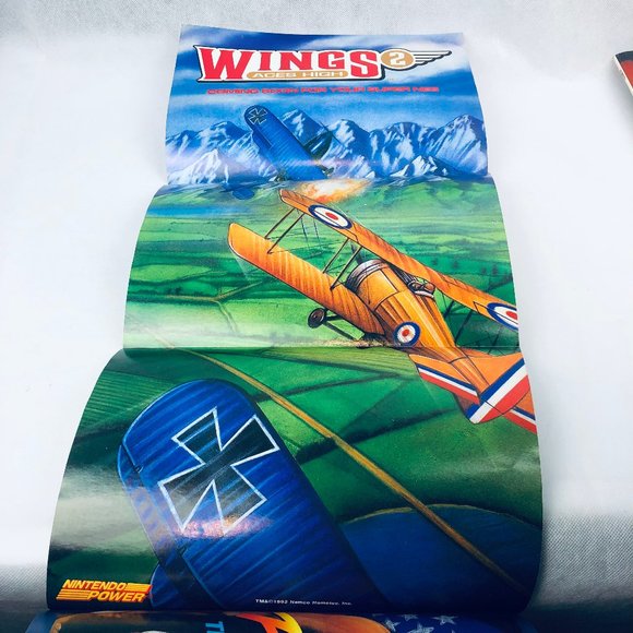 Nintendo Power Magazine Volume 38 July 1992 Street Fighter II w/Wings 2 Poster - Picture 3 of 3